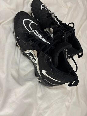 Nike Black and White Football Cleats - Alpha Series